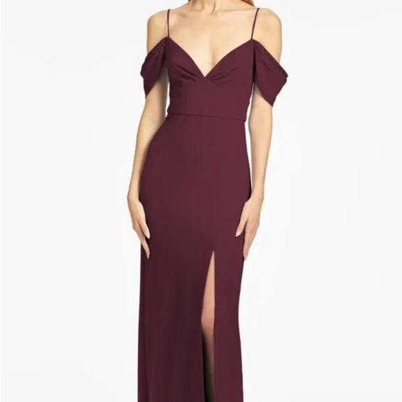 Sachin + Babi Brittany Gown - Deep Wine size 8 nwt - Picture 2 of 5
